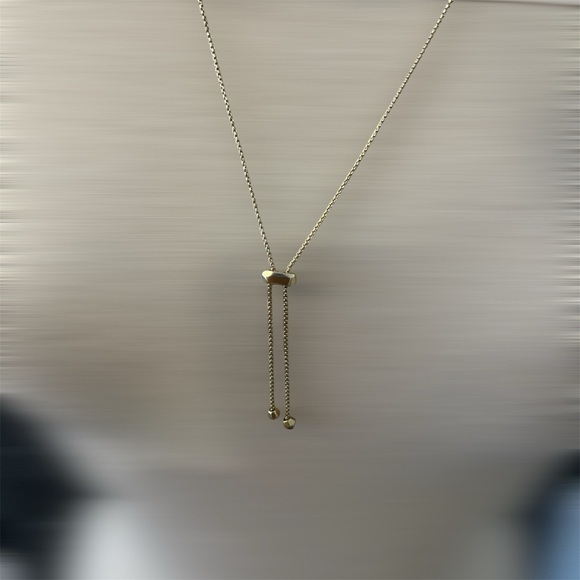 NWOT KENDRA SCOTT Brushed Gold Adjustable Chain Necklace - Picture 8 of 8